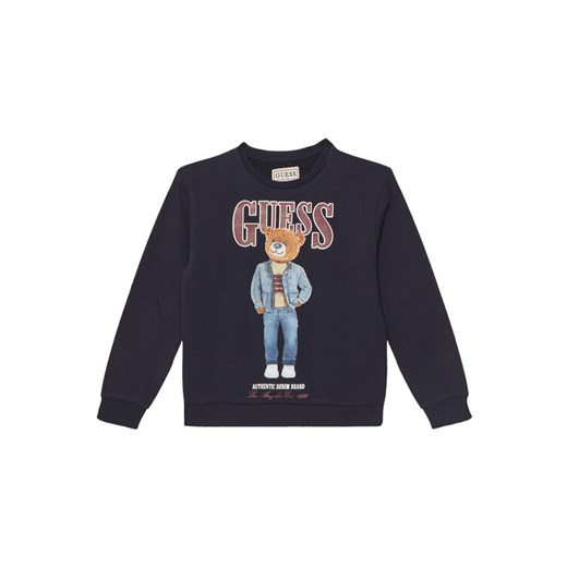 Guess Bluza L6RQ05 KAD74 Granatowy Regular Fit ze sklepu MODIVO w kategorii Bluzy chłopięce - zdjęcie 187664964