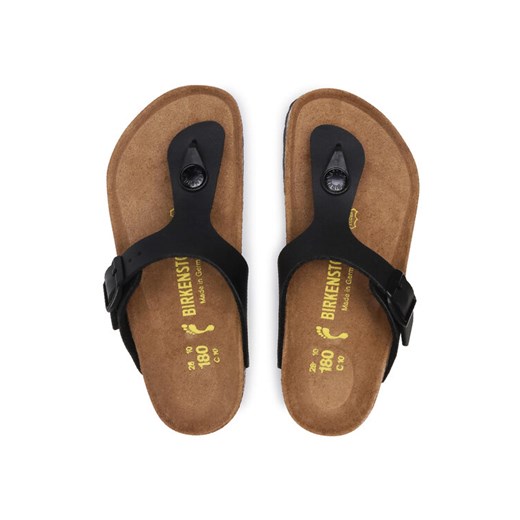 Birkenstock Japonki Gizeh Kinder 846143 Czarny ze sklepu MODIVO w kategorii Klapki dziecięce - zdjęcie 187665000