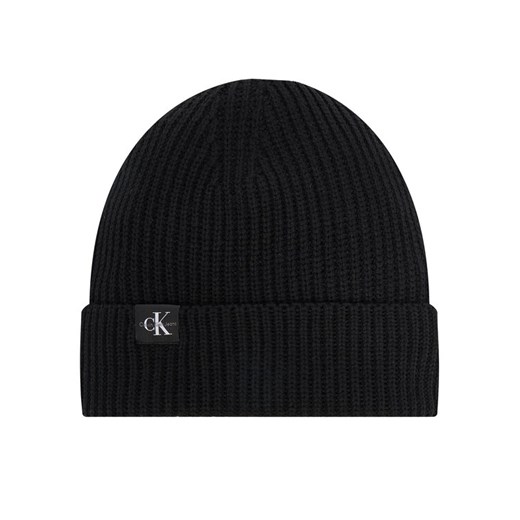 Calvin Klein Jeans Czapka Monogram IU0IU00440 Czarny ze sklepu MODIVO w kategorii Czapki dziecięce - zdjęcie 187665042