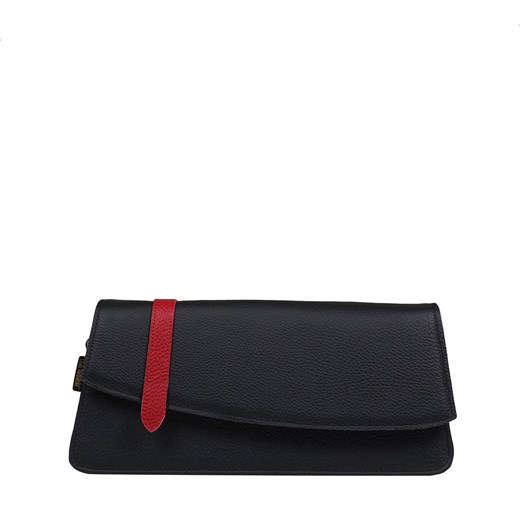 czarna torebka skórzana kopertówka Tess ze sklepu Słoń Torbalski w kategorii Kopertówki - zdjęcie 187665480