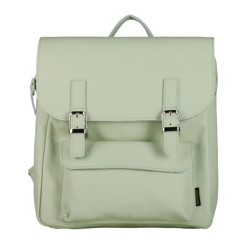 zielony plecak skórzany Teofila ze sklepu Słoń Torbalski w kategorii Plecaki - zdjęcie 187665491