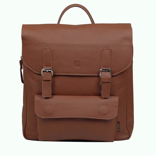 brązowy plecak skórzany Teofila ze sklepu Słoń Torbalski w kategorii Plecaki - zdjęcie 187665494