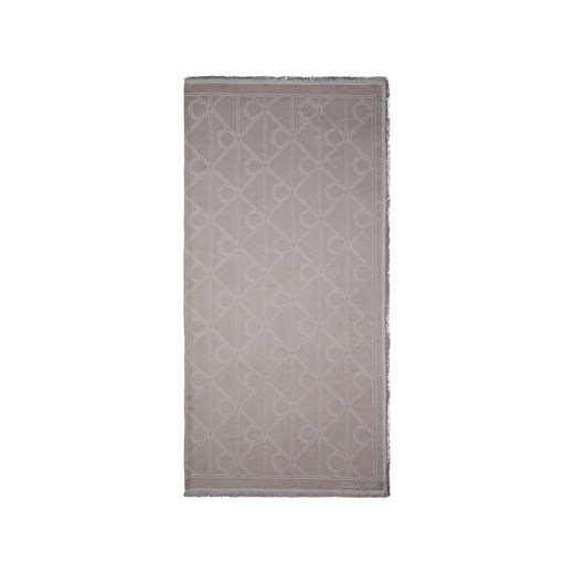 Calvin Klein Szalik damski Kobiety Modal taupe wzorzysty ze sklepu vangraaf w kategorii Szaliki i chusty damskie - zdjęcie 187665663