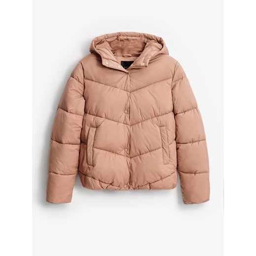 Mohito - Pikowana kurtka - brązowy ze sklepu Mohito w kategorii Kurtki damskie - zdjęcie 187665880