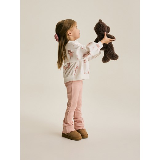 Reserved - Bawełniany komplet z nadrukiem - pastelowy róż ze sklepu Reserved w kategorii Komplety dziewczęce - zdjęcie 187666054