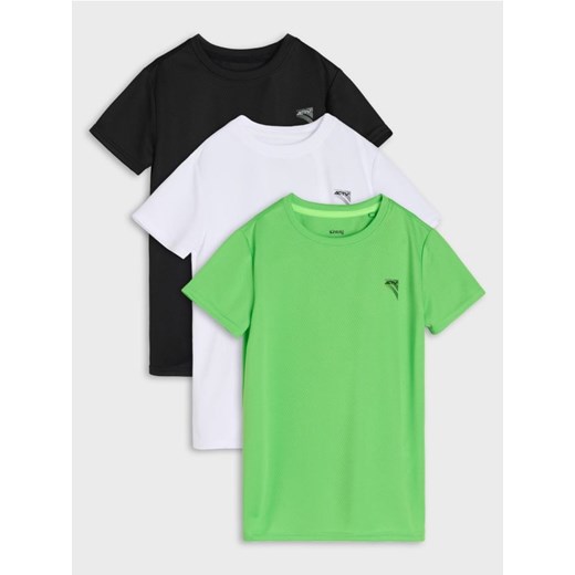Sinsay - Koszulki 3 pack Active - czarny ze sklepu Sinsay w kategorii T-shirty chłopięce - zdjęcie 187666750