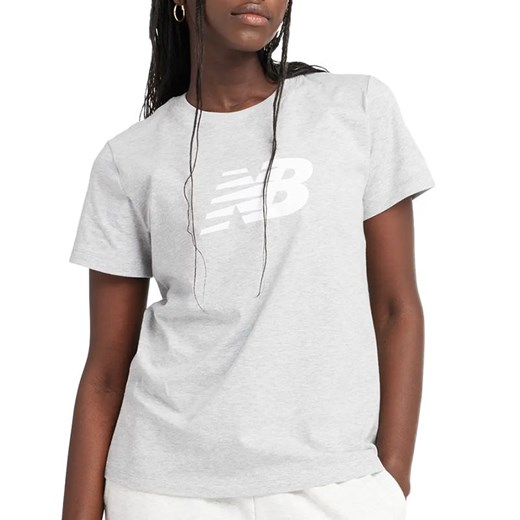Koszulka New Balance WT43582AG - szara ze sklepu streetstyle24.pl w kategorii Bluzki damskie - zdjęcie 187666831