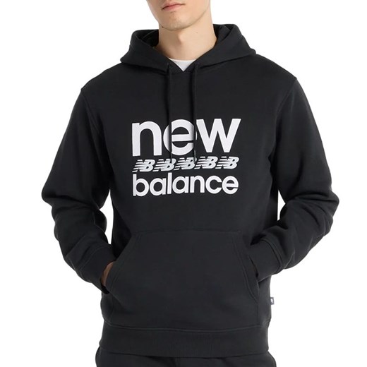 Bluza męska New Balance MT51941BK - czarna ze sklepu streetstyle24.pl w kategorii Bluzy męskie - zdjęcie 187666832