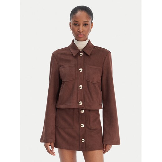 Bardot Koszula Lorenzo 59668TB1 Brązowy Boxy Fit ze sklepu MODIVO w kategorii Koszule damskie - zdjęcie 187666891