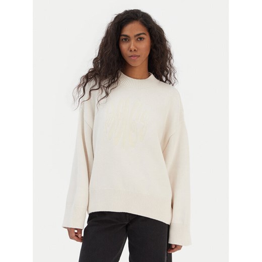 HUGO Sweter Shelly B 50554217 Écru Oversize ze sklepu MODIVO w kategorii Swetry damskie - zdjęcie 187666924