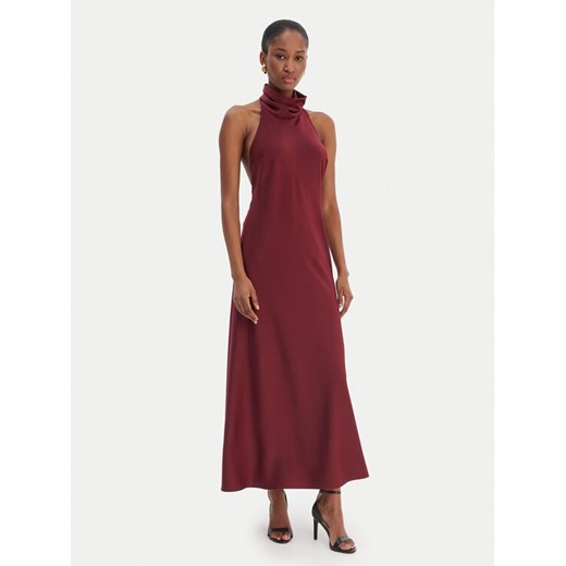 Bardot Sukienka koktajlowa Delphina 60247DB Bordowy Regular Fit ze sklepu MODIVO w kategorii Sukienki - zdjęcie 187666943