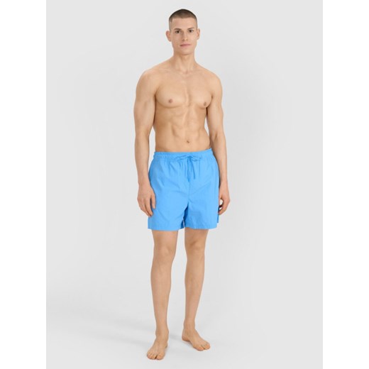 Męskie spodenki plażowe 4F 4FRSS25UBDSM178 - niebieskie ze sklepu Sportstylestory.com w kategorii Kąpielówki - zdjęcie 187667632