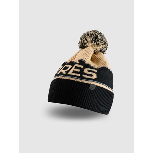 Męska czapka zimowa 4F 4FRAW25ACAPM0720 - beżowa ze sklepu Sportstylestory.com w kategorii Czapki zimowe męskie - zdjęcie 187667700