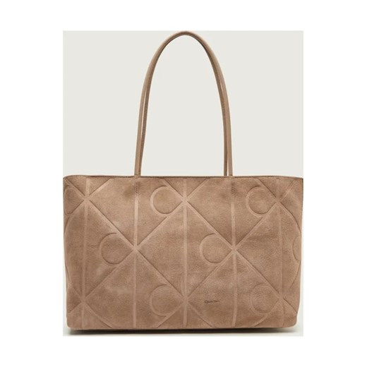 Calvin Klein Shopperka | zamsz ze sklepu Gomez Fashion Store w kategorii Torby Shopper bag - zdjęcie 187667800