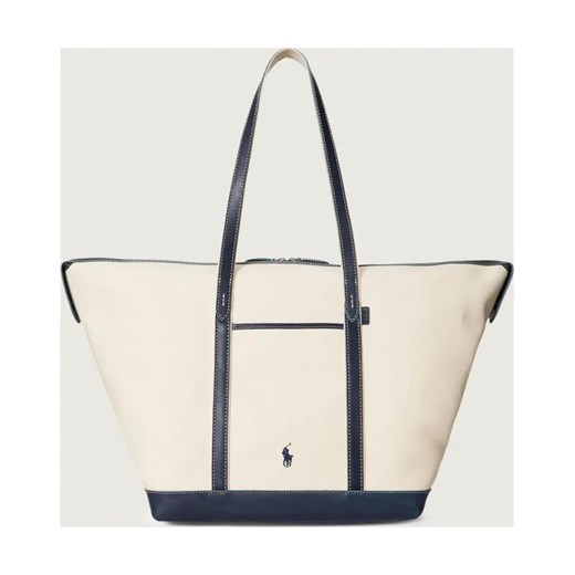 POLO RALPH LAUREN Shopperka | z dodatkiem skóry ze sklepu Gomez Fashion Store w kategorii Torby Shopper bag - zdjęcie 187667804