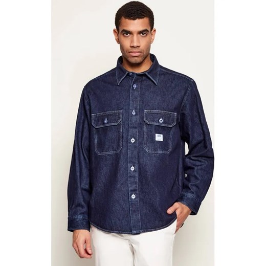 Hugo Blue Jeansowa koszula Ebolt | Oversize fit ze sklepu Gomez Fashion Store w kategorii Koszule męskie - zdjęcie 187667920