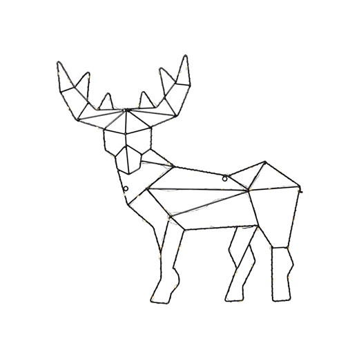 Best Season Dekoracyjna zawieszka LED &quot;Cupid&quot; w kolorze czarnym - 47 x 49 cm ze sklepu Limango Polska w kategorii Dekoracje bożonarodzeniowe - zdjęcie 187669834