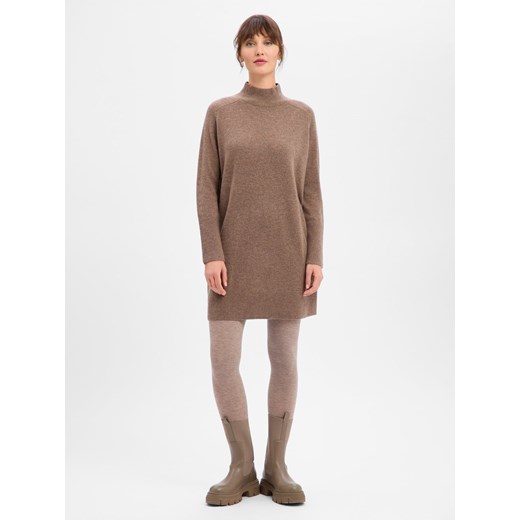 Marie Lund Sukienka damska Kobiety Wełna brązowy marmurkowy ze sklepu vangraaf w kategorii Sukienki - zdjęcie 187670563