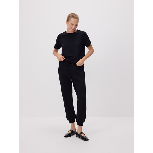 Reserved - Dresowe joggery - czarny ze sklepu Reserved w kategorii Spodnie damskie - zdjęcie 187670854