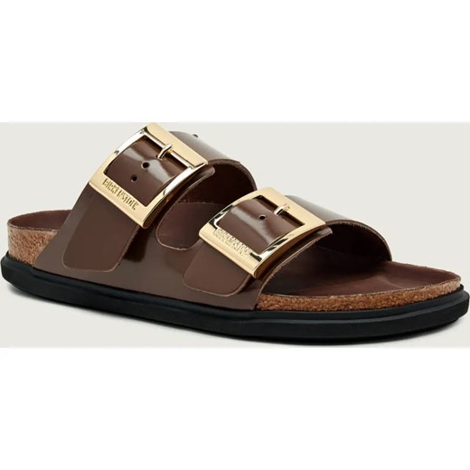 Birkenstock Skórzane klapki Arizona Droplet Buckle Cupsole ze sklepu Gomez Fashion Store w kategorii Klapki damskie - zdjęcie 187672573
