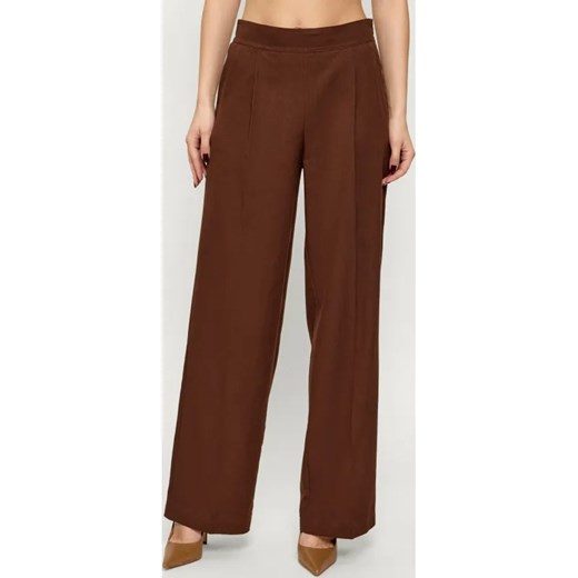 Marella SPORT Spodnie MLSTARGA | Relaxed fit | z dodatkiem lnu ze sklepu Gomez Fashion Store w kategorii Spodnie damskie - zdjęcie 187672680