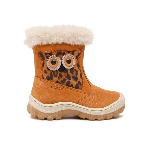 Kozaki Lasocki Kids CI12-2693-16 Brązowy ze sklepu eobuwie.pl w kategorii Buty zimowe dziecięce - zdjęcie 187672741