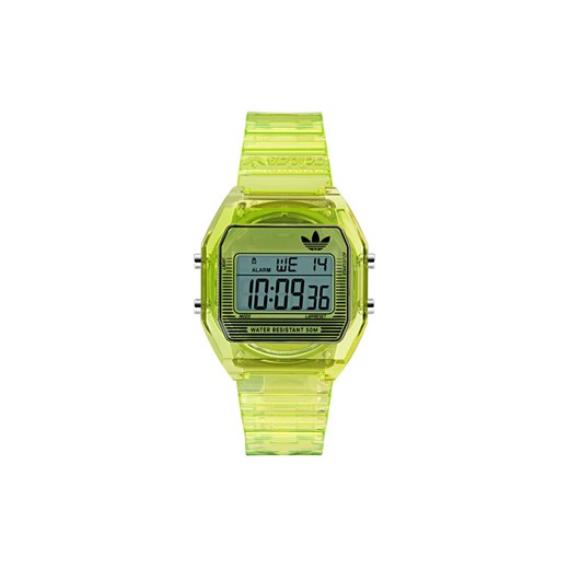 adidas Zegarek AO Street Digital Two Crystal AOST25538 Zielony ze sklepu MODIVO w kategorii Zegarki - zdjęcie 187673271