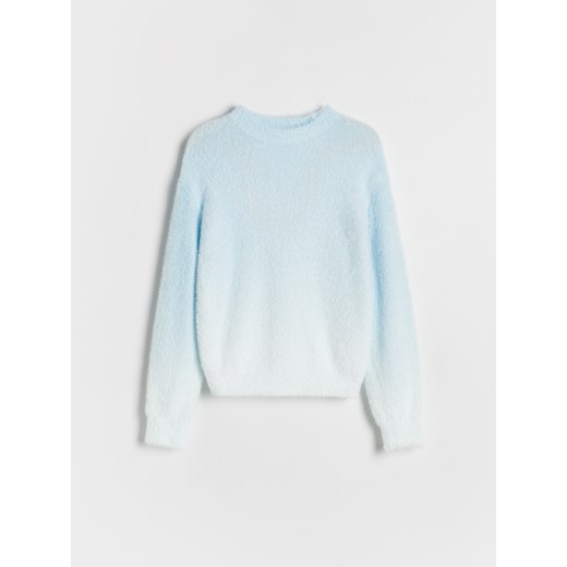 Reserved - Sweter z efektem ombre - jasnoniebieski ze sklepu Reserved w kategorii Swetry dziewczęce - zdjęcie 187673731