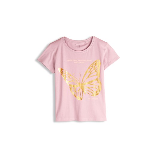 GATE Bawełniana koszulka z nadrukiem 5Y ze sklepu gateshop w kategorii Bluzki dziewczęce - zdjęcie 187673920