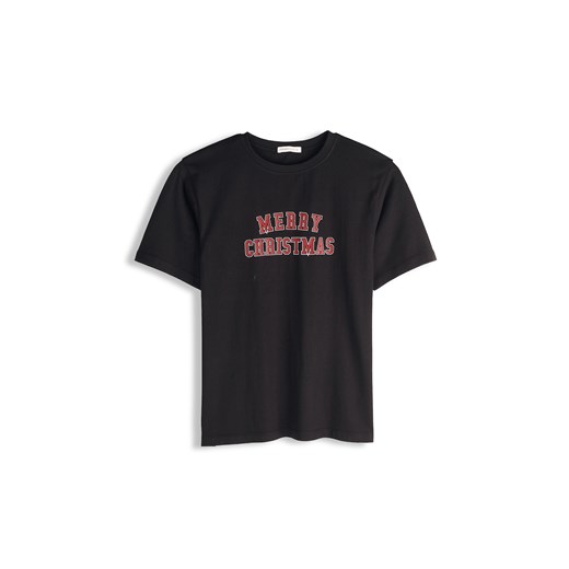 GATE Bawełniana koszulka ze świątecznym nadrukiem 34 ze sklepu gateshop w kategorii Bluzki damskie - zdjęcie 187673993