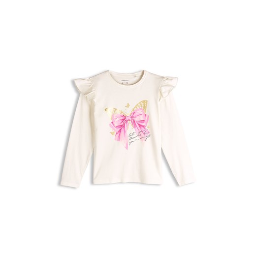GATE Bawełniana koszulka z nadrukiem 4Y ze sklepu gateshop w kategorii Bluzki dziewczęce - zdjęcie 187674172