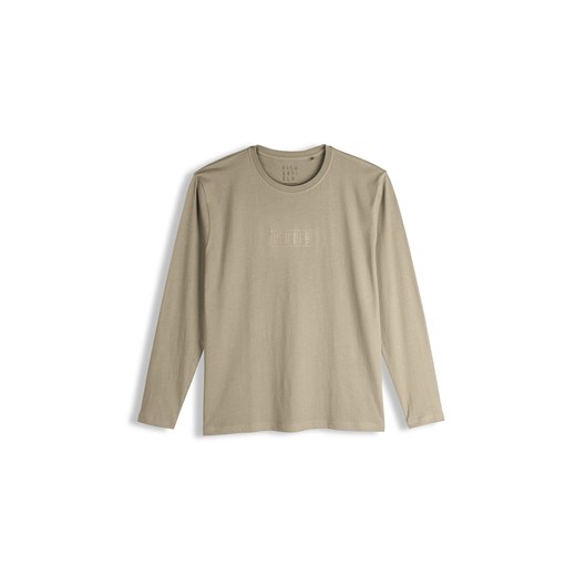 GATE Bawełniana koszulka z wypukłym napisem S ze sklepu gateshop w kategorii T-shirty męskie - zdjęcie 187674254