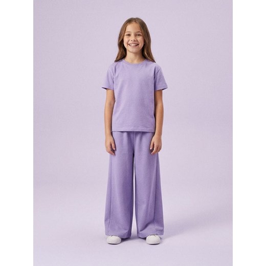 Sinsay - Spodnie dresowe wide leg - fioletowy ze sklepu Sinsay w kategorii Spodnie dziewczęce - zdjęcie 187674710