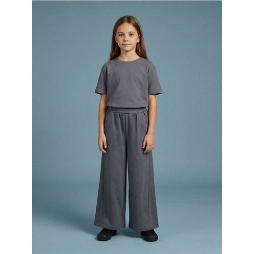 Sinsay - Spodnie dresowe wide leg - szary ze sklepu Sinsay w kategorii Spodnie dziewczęce - zdjęcie 187674711
