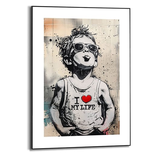 Orangewallz Druk artystyczny &quot;Little Rebel&quot; w ramce ze sklepu Limango Polska w kategorii Obrazy - zdjęcie 187674833