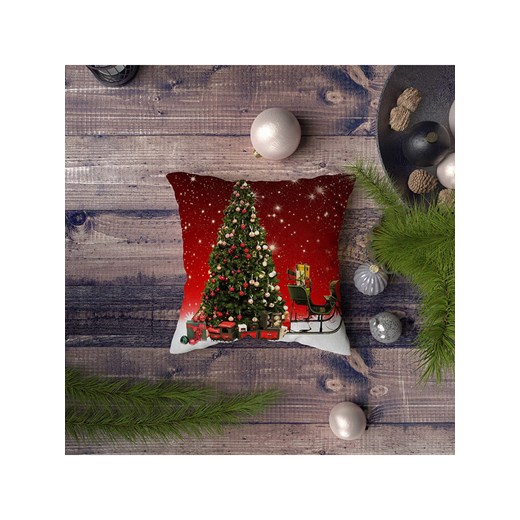 Colourful Cotton Poduszka w kolorze czerwono-zielonym ze sklepu Limango Polska w kategorii Poduszki dekoracyjne - zdjęcie 187674854