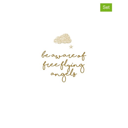 ppd Serwetki (40 szt.) &quot;Free Angels&quot; w kolorze złoto-białym ze sklepu Limango Polska w kategorii Akcesoria kuchenne - zdjęcie 187674880