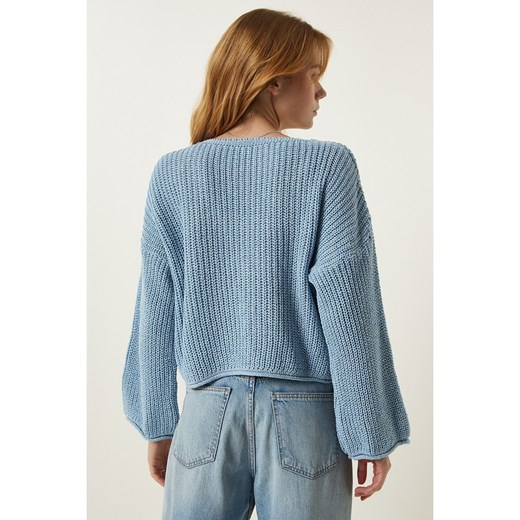 Happiness Istanbul Kardigan w kolorze błękitnym Happiness Istanbul onesize okazja Limango Polska