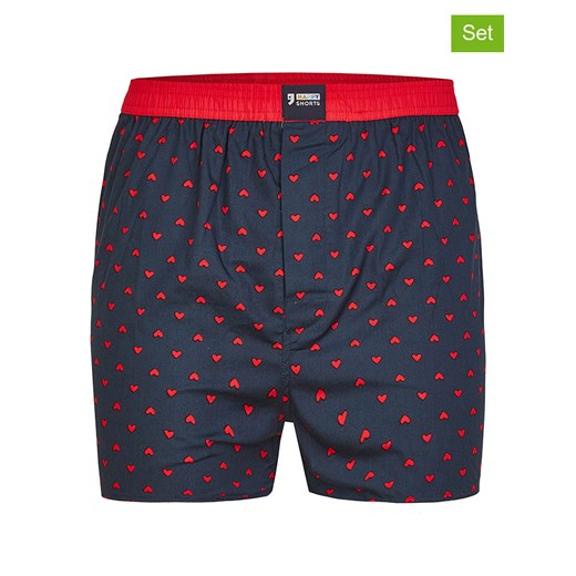 Happy Shorts Bokserki (3 pary) w kolorze granatowym ze sklepu Limango Polska w kategorii Majtki męskie - zdjęcie 187674952