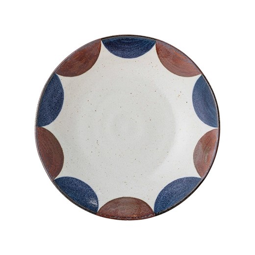 Bloomingville Talerz głęboki &quot;Camellia&quot; w kolorze niebiesko-brązowym - Ø 22 cm ze sklepu Limango Polska w kategorii Naczynia - zdjęcie 187674972