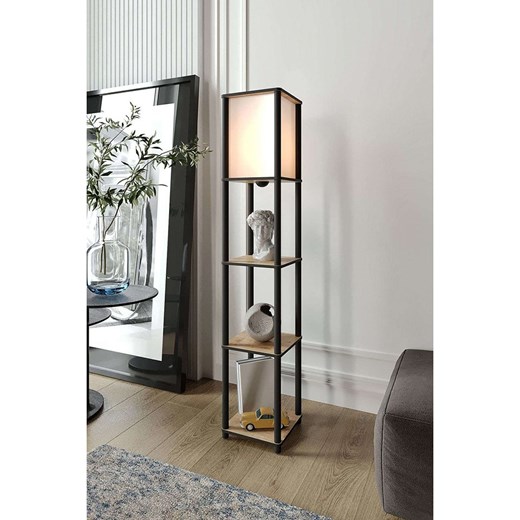 Opviq Lampa stojąca w kolorze czarno-jasnobrązowym - wys. 150 cm ze sklepu Limango Polska w kategorii Oświetlenie - zdjęcie 187675054