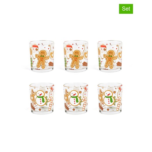 Trendy Kitchen by EXCÉLSA Szklanki (6 szt.) &quot;Wonderful Ginger&quot; w kolorze jasnobrązowo-czerwonym - 250 ml ze sklepu Limango Polska w kategorii Naczynia - zdjęcie 187675081