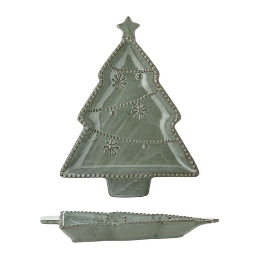 Bloomingville Taca &quot;Alder&quot; w kolorze zielonym do serwowania - 24 x 19 cm ze sklepu Limango Polska w kategorii Misy i tace dekoracyjne - zdjęcie 187675280