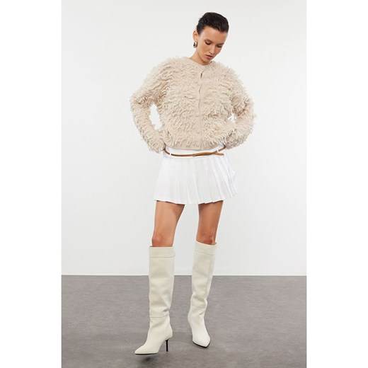 trendyol Kardigan w kolorze beżowym Trendyol M wyprzedaż Limango Polska