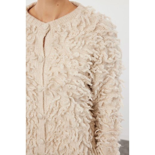 trendyol Kardigan w kolorze beżowym Trendyol M okazja Limango Polska