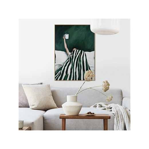 Orangewallz Druk artystyczny &quot;Waking Up Green&quot; w ramce ze sklepu Limango Polska w kategorii Obrazy - zdjęcie 187676471