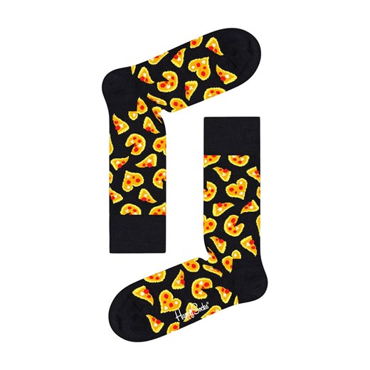 Happy Socks Skarpety &quot;Pizza&quot; w kolorze czarno-żółtym ze sklepu Limango Polska w kategorii Skarpetki męskie - zdjęcie 187676514