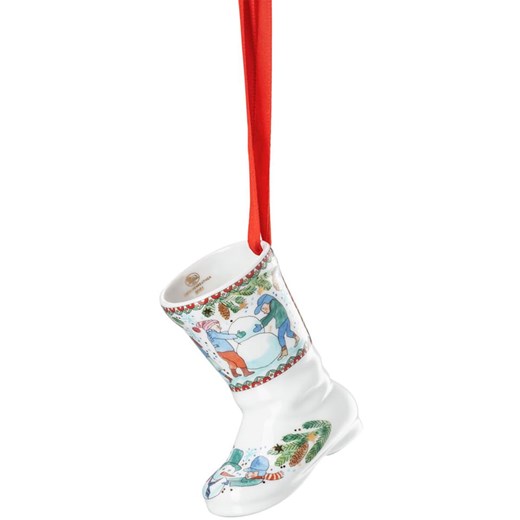 Hutschenreuther Ozdoba choinkowa w kolorze biało-błękitnym - dł. 6,5 cm ze sklepu Limango Polska w kategorii Dekoracje bożonarodzeniowe - zdjęcie 187676742