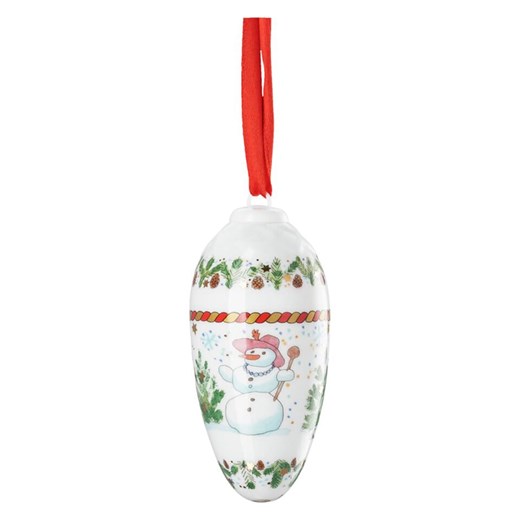 Hutschenreuther Ozdoba choinkowa w kolorze biało-zielonym - Ø 8,5 cm ze sklepu Limango Polska w kategorii Dekoracje bożonarodzeniowe - zdjęcie 187676743