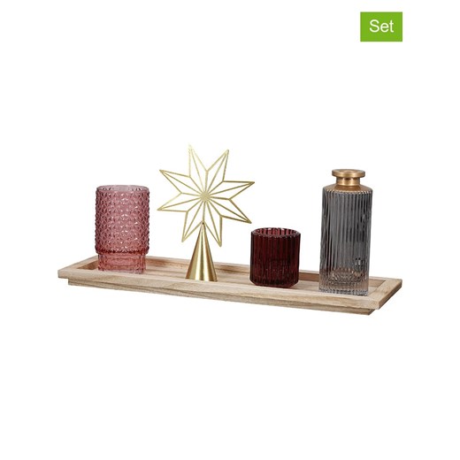 GILDE 6-częściowy zestaw dekoracyjny w różnych kolorach - 36 x 24 x 12,5 cm ze sklepu Limango Polska w kategorii Dekoracje - zdjęcie 187676804